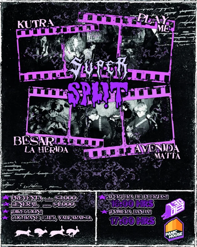 Super Split En Panic House, Valparaíso