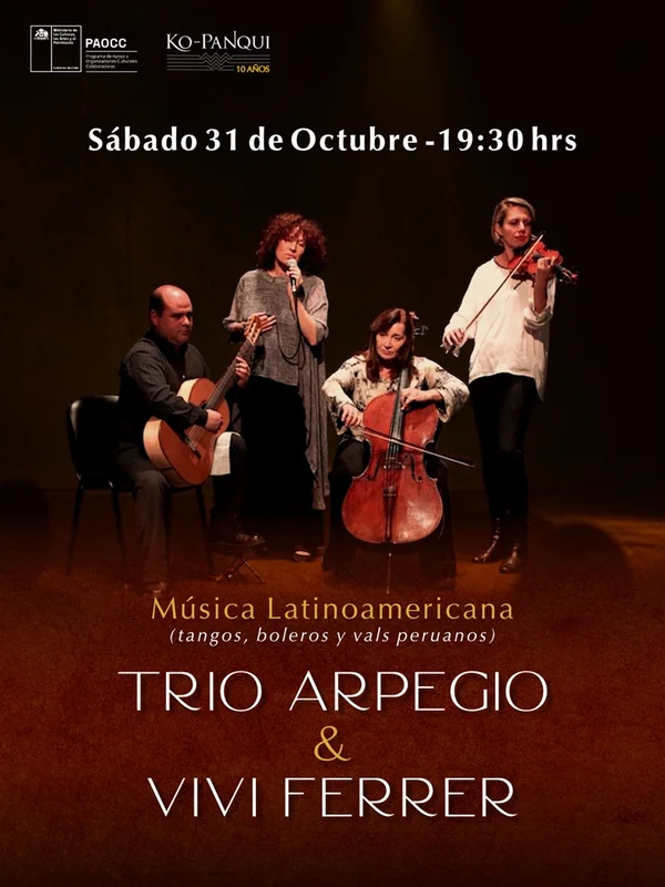 Trío Arpegio & Vivi Ferrer En Espacio Arte Ko-Panqui