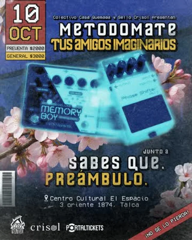Metodomate + Tus Amigos Imaginarios En Talca