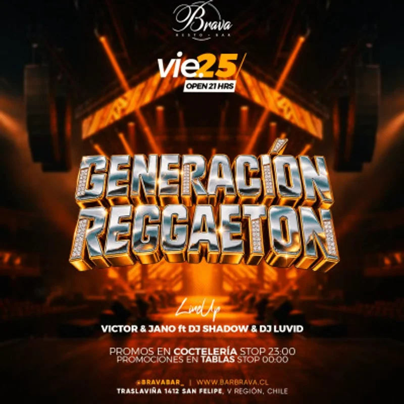 Generación Reguetón - Bar Brava
