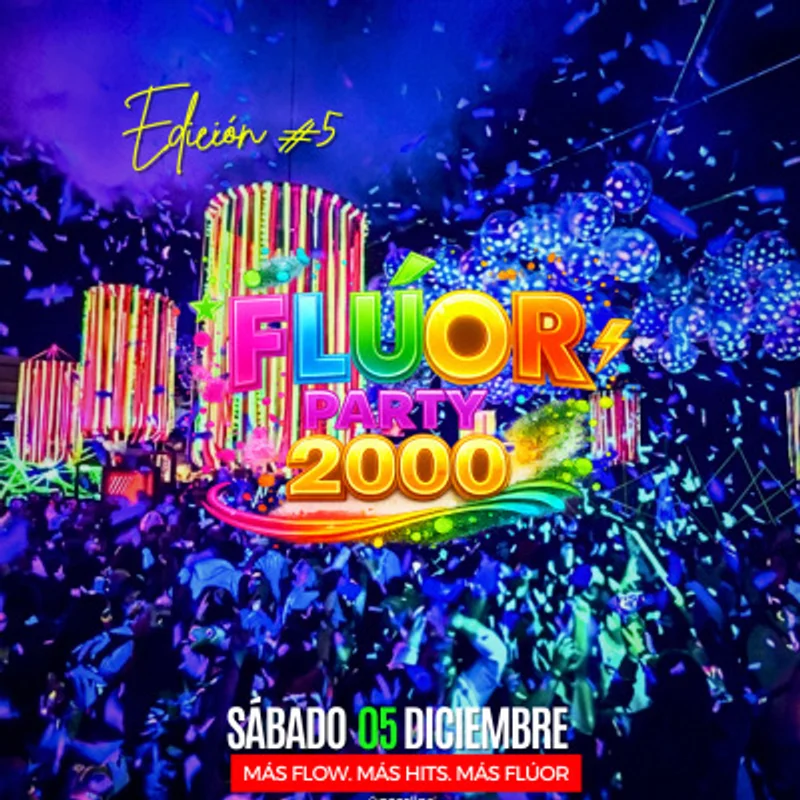 FLUOR PARTY (Edición N°6) 🌈 FIESTA 90-2000 By Blue Moon Coquimbo📍🌖