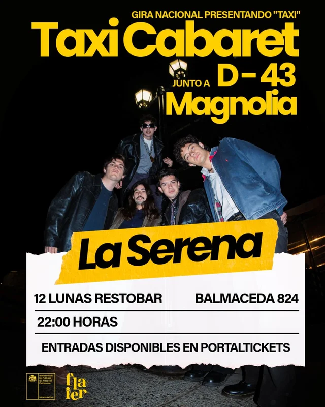 Taxi Cabaret + Magnolia + D-43 En 12 Lunas Restobar, La Serena