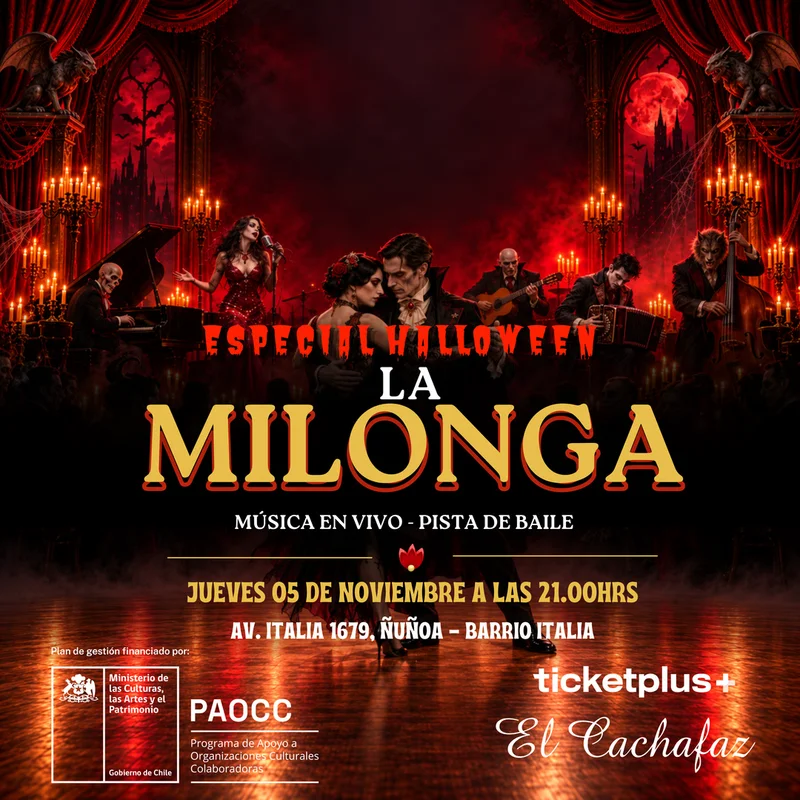 Milonga Jueves 5 Noviembre 21hrs