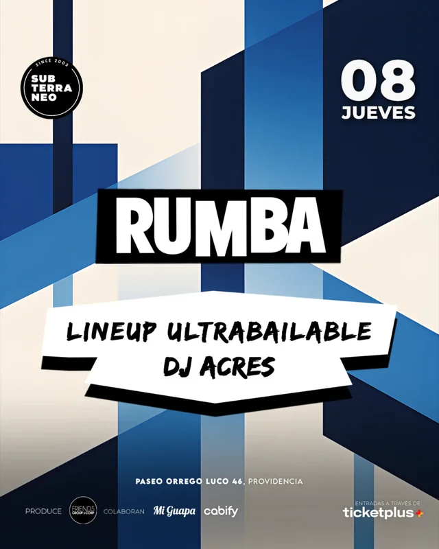 RUMBA Full Ultrabailable ? JUEVES 22 OCTUBRE ? Club Subterraneo (+21M & +23H)