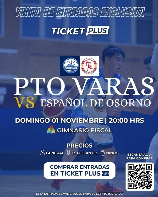 Puerto Varas Basket vs Espanol de Osorno / LNB / Liga Chery By Cecinas Llanquihue 2026