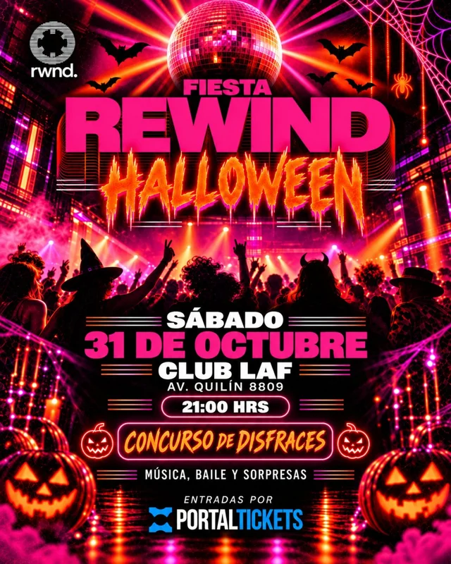 Fiesta Rewind Edición Halloween En Club Laf, Peñalolén