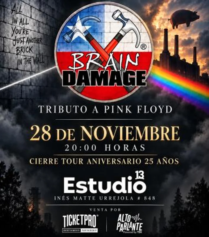 Brain Damage Tributo Internacional A Pink Floyd - Santiago