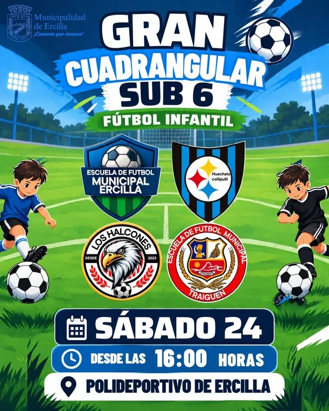 ¡Gran Cuadrangular Sub 6 De Fútbol Infantil En Ercilla