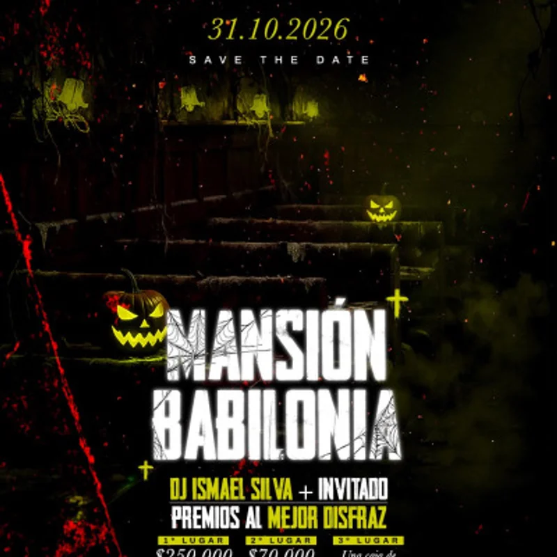 Halloween Mansion Babilonia - 31 Octubre Premio al Mejor Disfraz