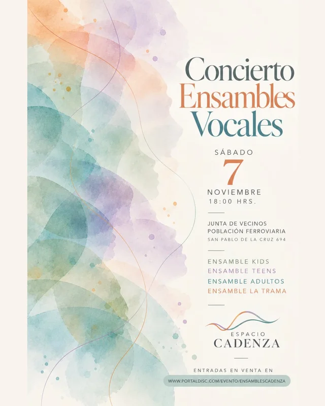 Concierto De Ensambles Vocales Espacio Cadenza En Junta Vecinos Población Ferroviaria, Viña Del Mar