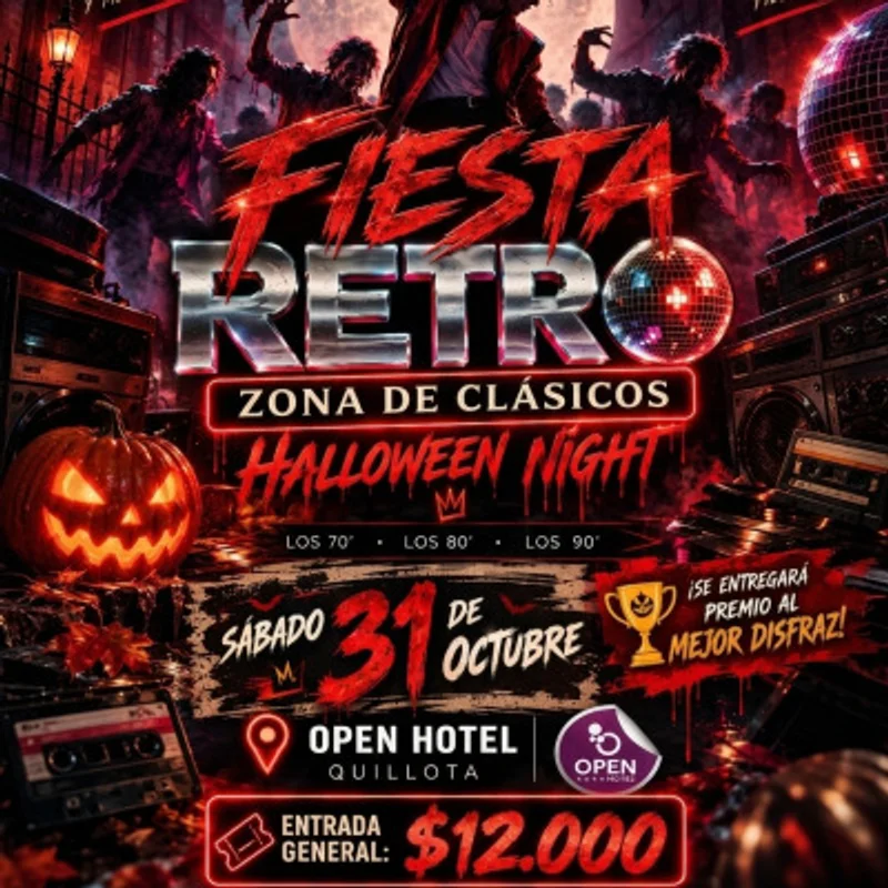 Fiesta Retro Halloween Night