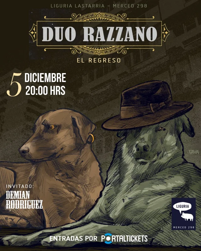 Duo Razzano Y Demian Rodriguez En Bar Liguria Lastarria