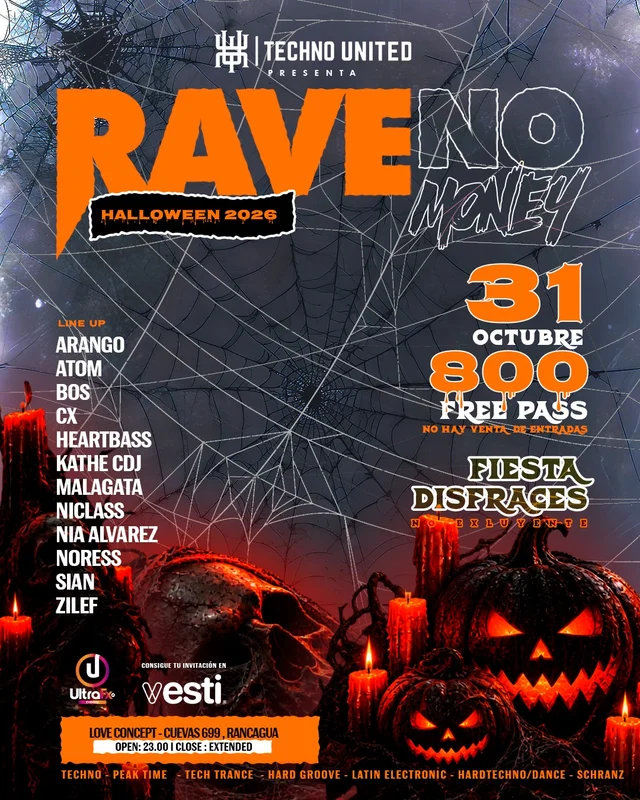 Techno United Rave No Money |  Halloween 2026