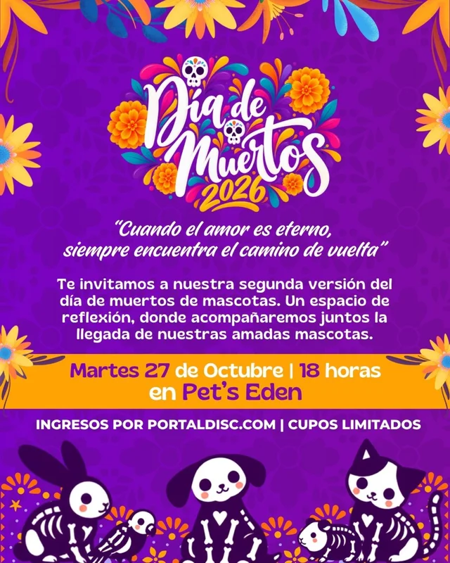 Día De Muertos 2026 En Pet'S Eden