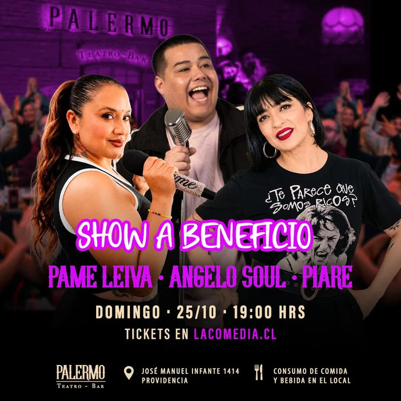 Pame Leiva, Angelo Soul, Piare en Palermo 25.10