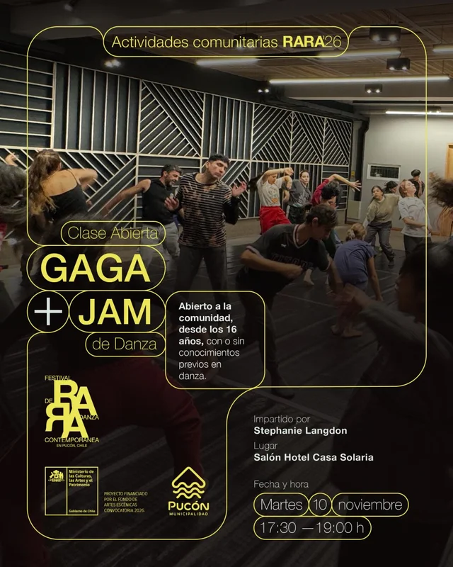 Clase Abierta De Gaga + Jam De Danza En Hotel Casa Solaria, Pucón