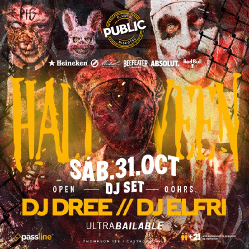 Halloween Sabado 31 Octubre 2026 (+Cargo)