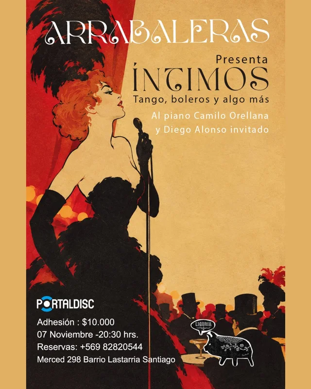 Íntimos: Tango, Boleros Y Algo Más - Arrabaleras + Camilo Orellana Y Diego Alonso En Bar Liguria