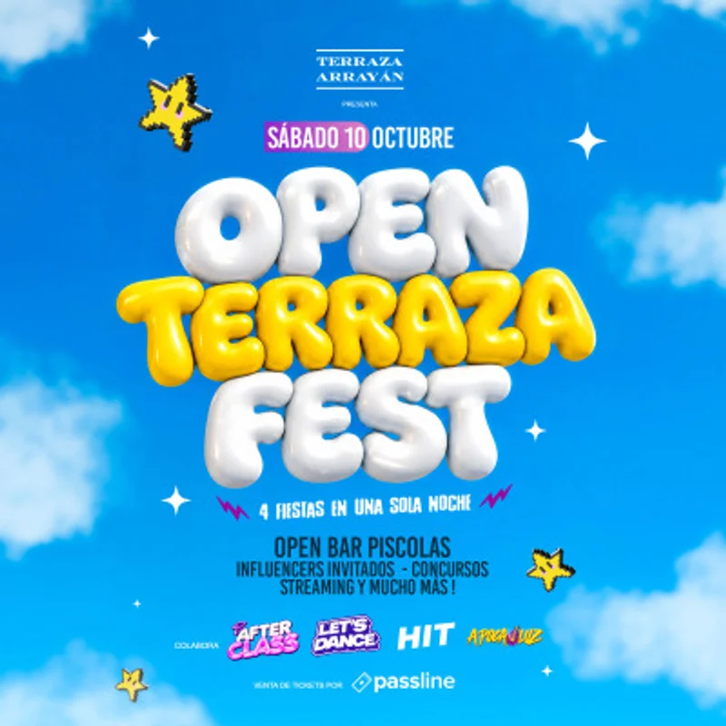 Open Terraza Fest || Terraza Arrayán || Sábado 10 Octubre