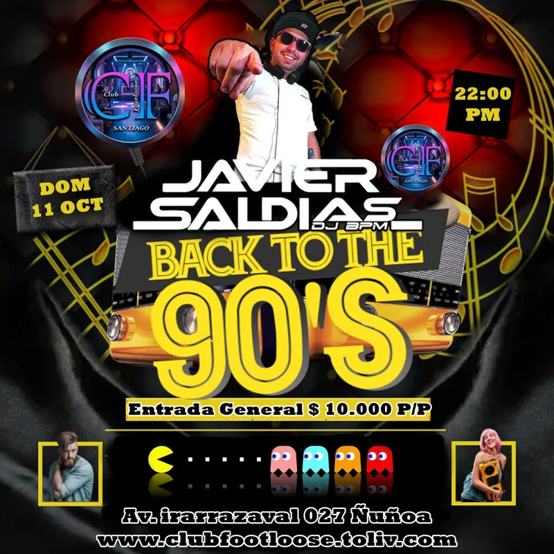 Fiesta Full 90 junto a DJ Javier Saldivia