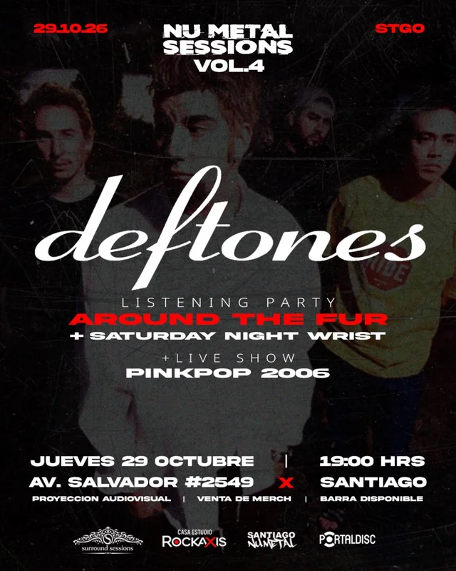Nu Metal Sessions Vol.4: Deftones Aniversario Around The Fur En Casa Estudio Rockaxis