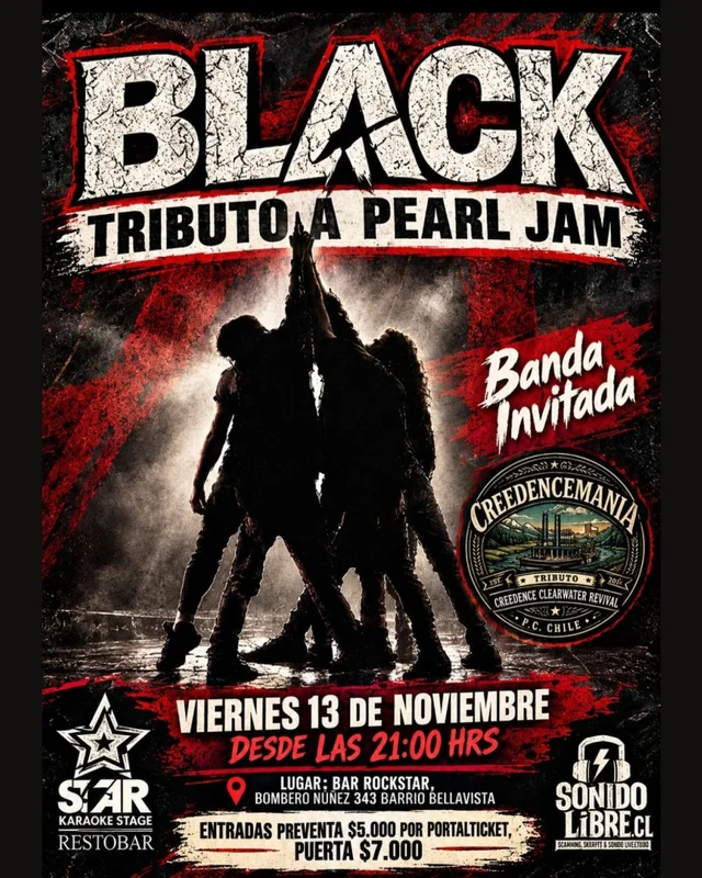 Black Tributo A Pearl Jam En Bar Rockstar