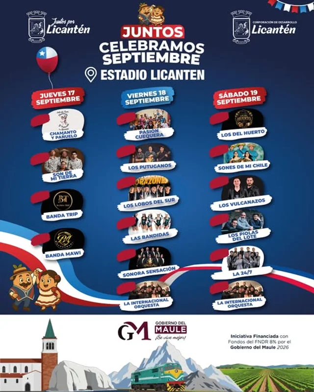 Celebración de Fiestas Patrias en Duao