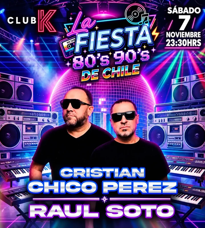 La fiesta 80's - 90's de Chile
