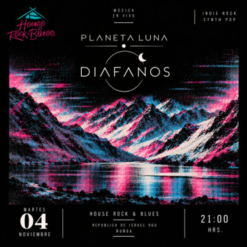 Diáfanos + Planeta Luna : Noche de Eclipse Indie