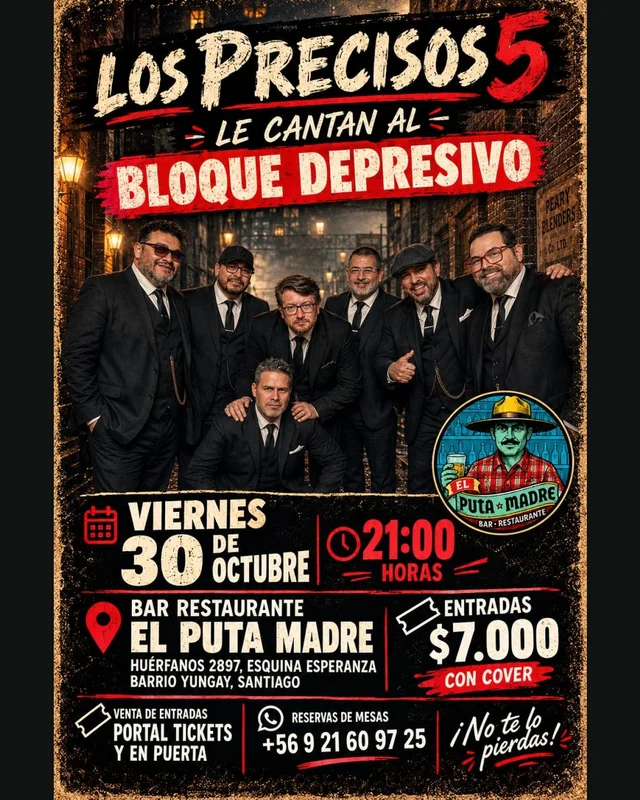 Los Precisos 5 Cantan Al Bloque Depresivo En El Putamadre