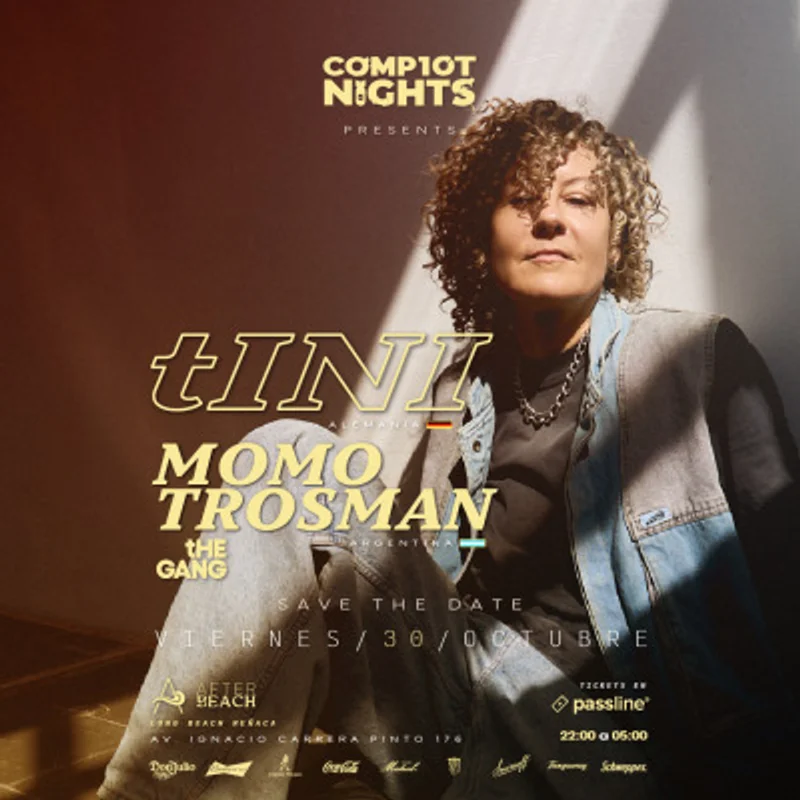 Viernes 30 Octubre | Complot Nights: Tini + Bamba | After Beach | Reñaca - V Región