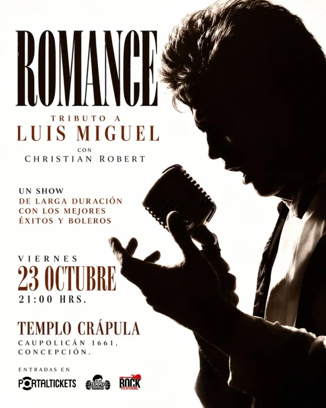 Romance Tributo a Luis Miguel con Christian Robert