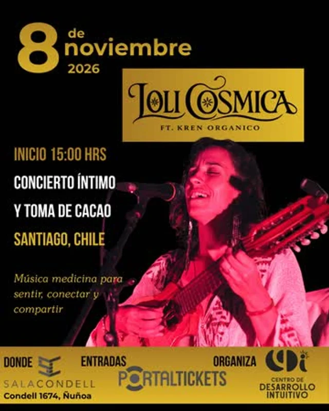 Concierto Loli Cosmica Con Toma De Cacao En Sala Condell