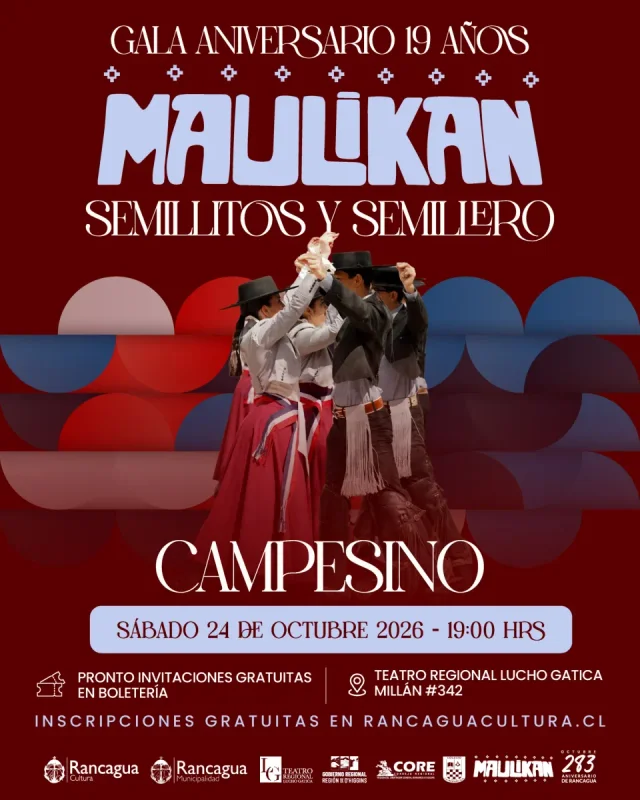 Maulikan celebra 19 años de trayectoria con una gran gala folclórica en el teatro regional Lucho Gatica