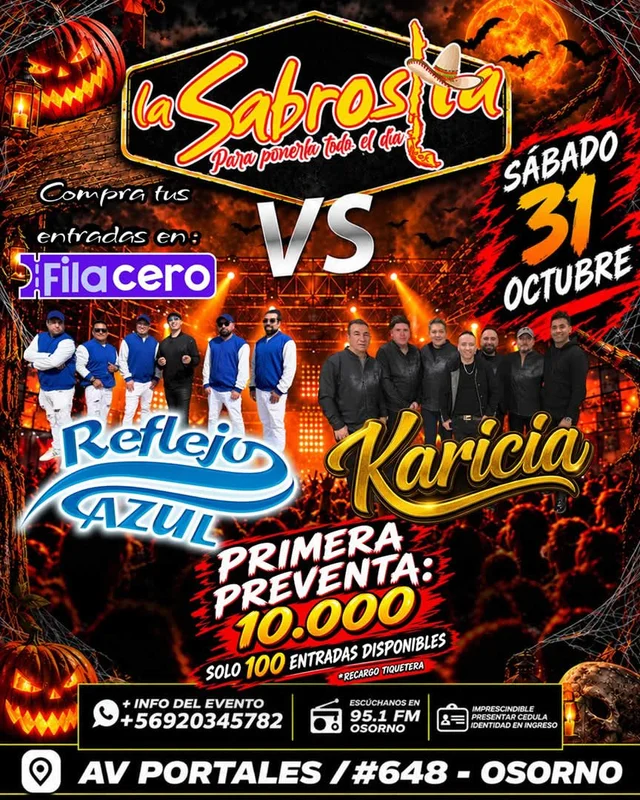Reflejo Azul VS Karicia en La Sabrosita