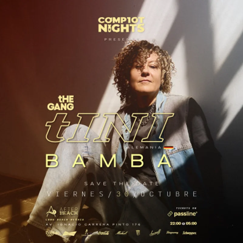 Viernes 30 Octubre | Complot Nights: Tini + Bamba | After Beach | Reñaca - V Región