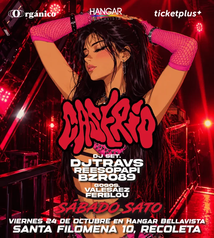 Sabado Contundente ? en Caserio fiesta este Sabado 24 de Octubre en Hangar Bellavista