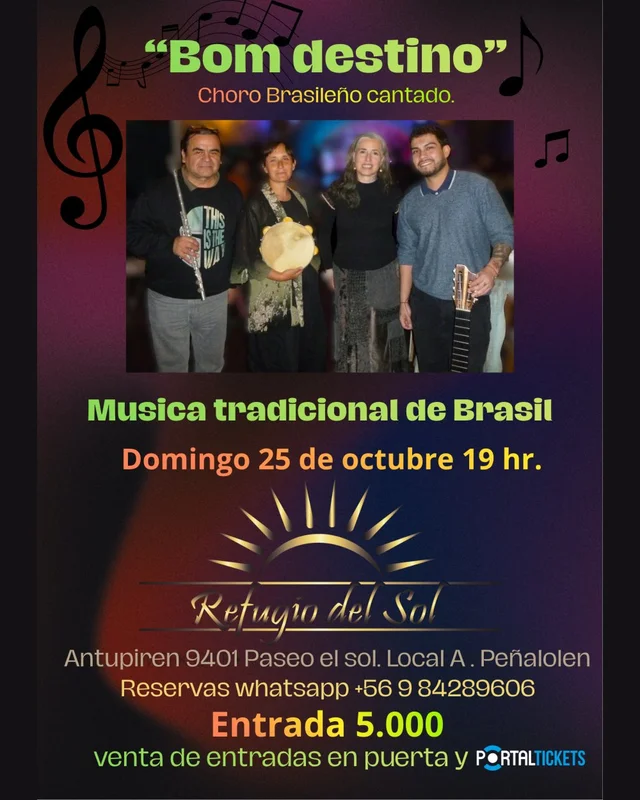 Bom Destino: Choro Brasileño Cantado En Refugio Del Sol