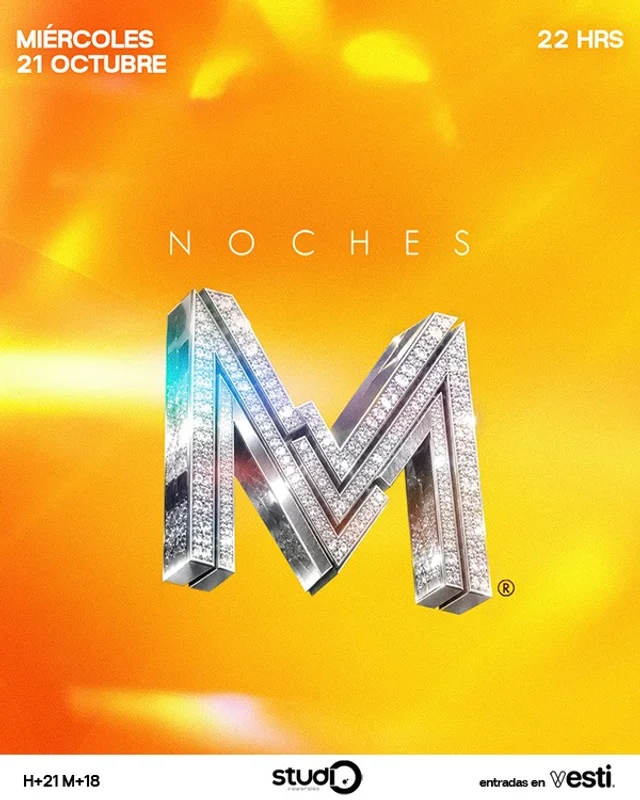 NOCHES M ® en STUDIO VALPARAISO | MIÉRCOLES 21 OCTUBRE 2026.