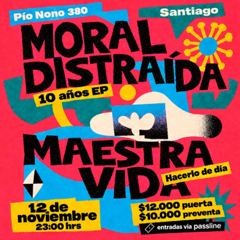 Moral Distraida celebra 10 años  de su EP hacerlo de dia.