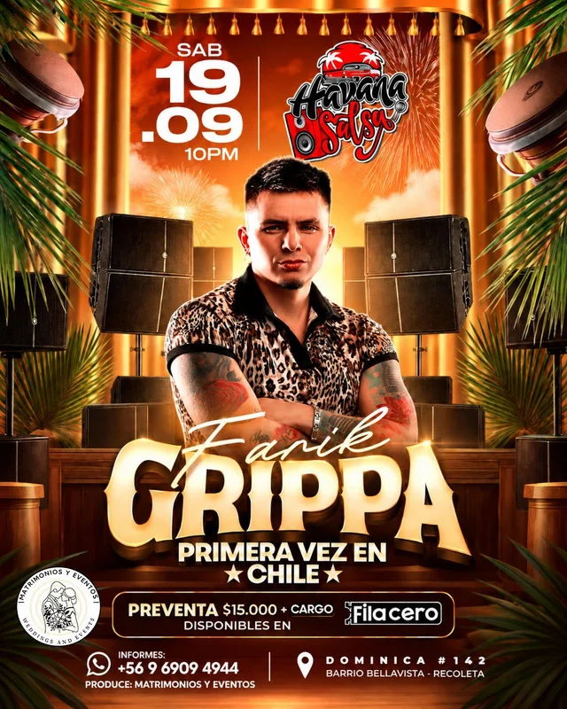 Farik Grippa en Havana Salsa