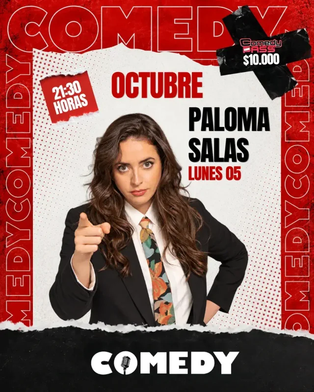 Paloma Salas 12 De Octubre 21:30 Hrs. Comedy Restobar - Segunda Función