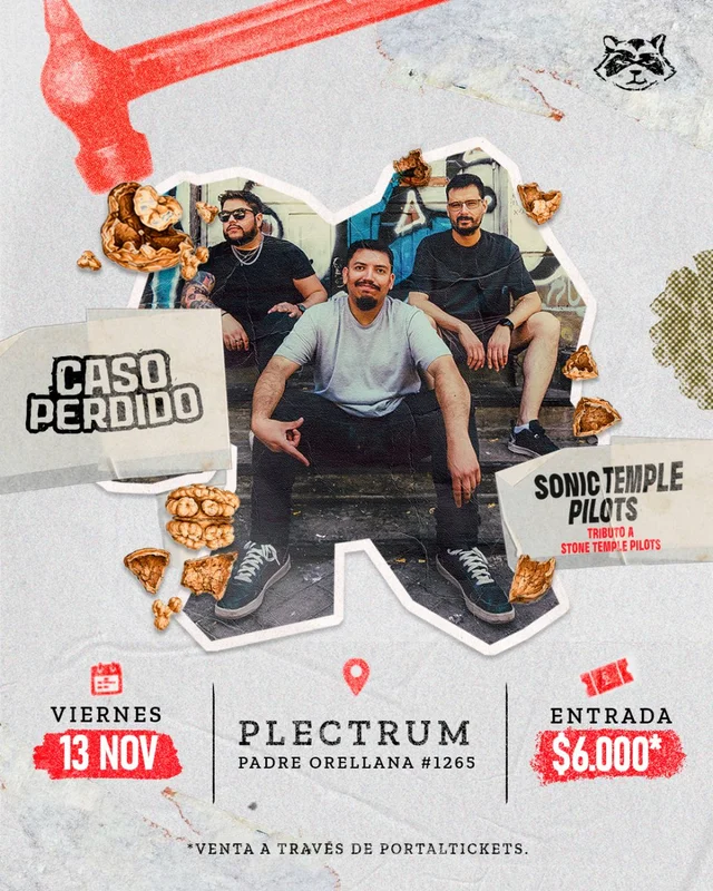 Caso Perdido + Sonic Temple Pilots En Plectrum Studio
