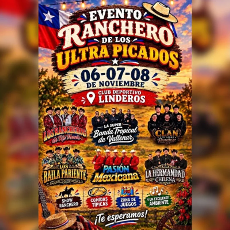 EVENTO RANCHERO DE LOS ULTRA PICADOS - Domingo 8 NOV