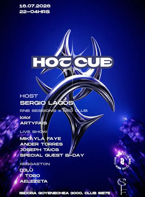 HOT CUE ? JUEVES 16 JULIO ? Club Siete