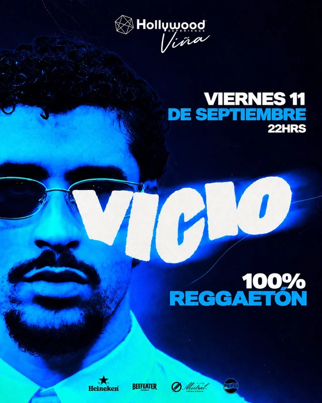 ☢ VICIO HOLLYWOOD VIÑA ☢ Viernes 11 de Septiembre 2026