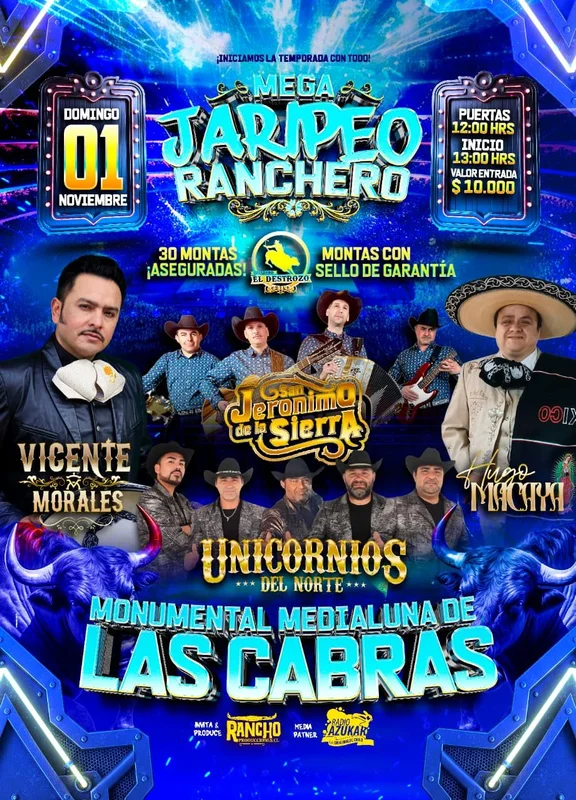 Mega Jaripeo Ranchero en Las Cabras