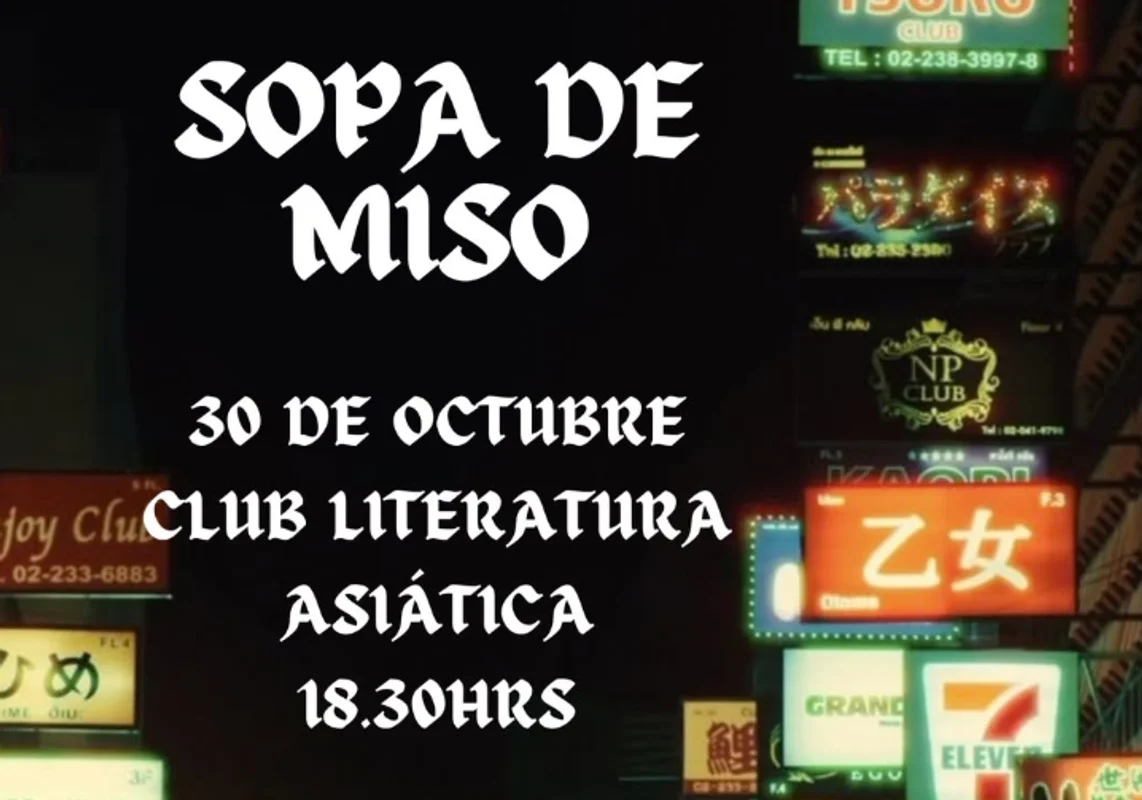 Club de literatura asiática Leon's Books: "Sopa de miso" - Ryu Murakami