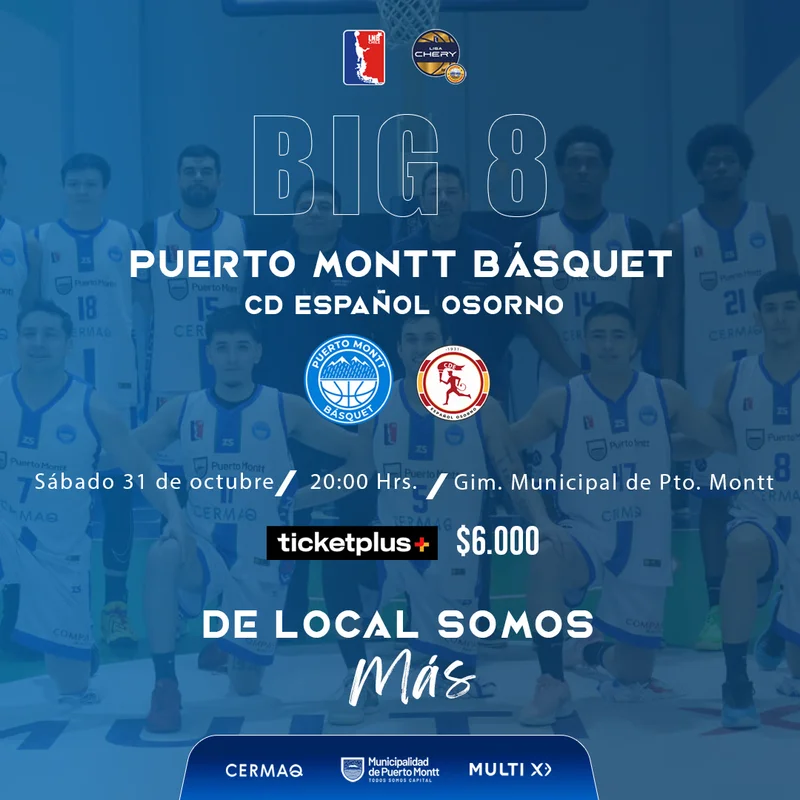 Puerto Montt Basquet Vs Espanol Osorno Liga Chery By Cecinas Llanquihue