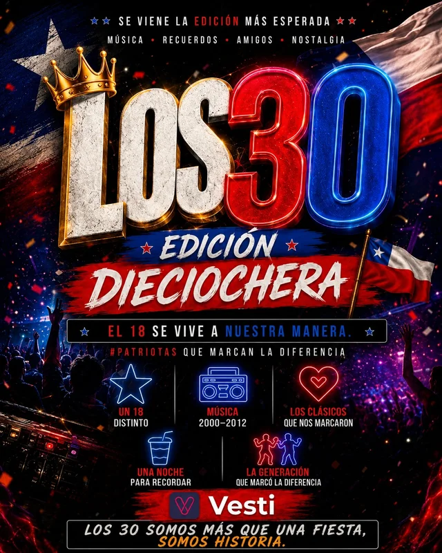 Los 30 Edición Diciochera